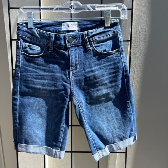 Paige Denim Jax Knee Jean Shorts - Picture 3 of 12
